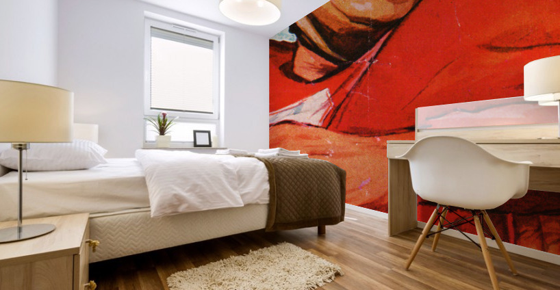 1947 Vintage Quarterback Football Wall Art  Mural print