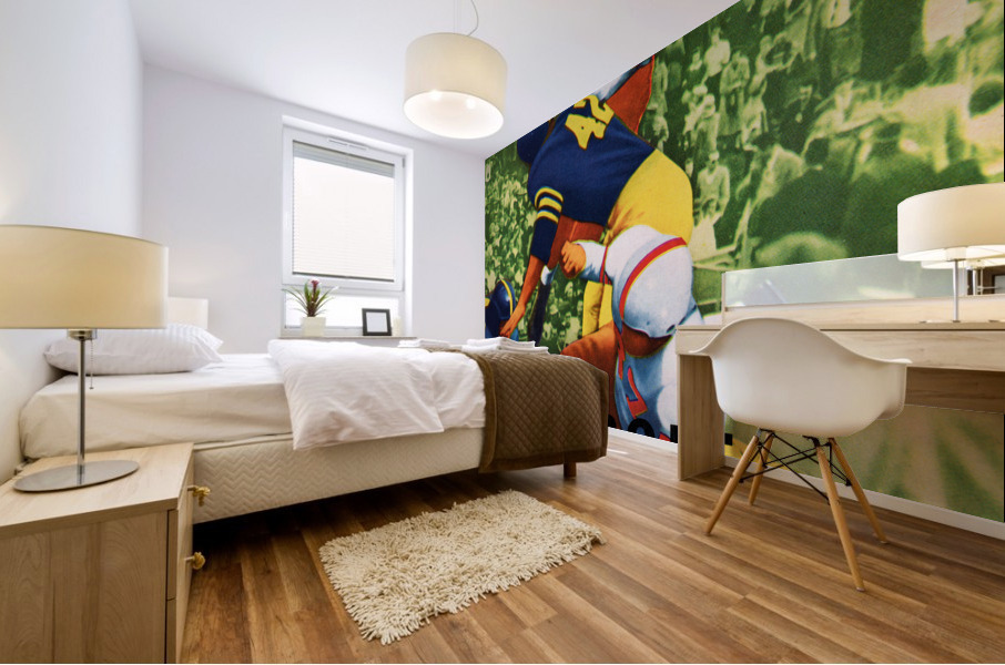 1953 Detroit vs. Tulsa Football Program Art Sale Mural print