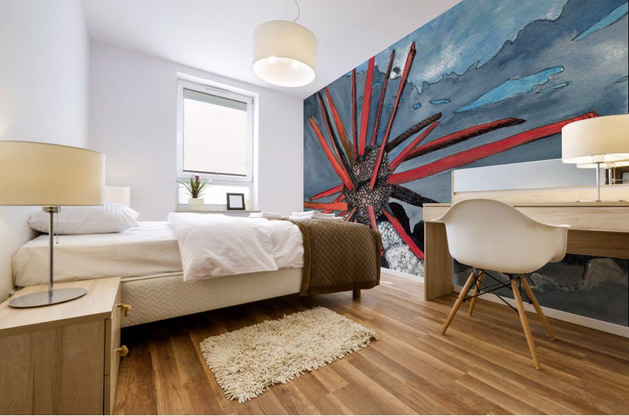 Underwater Space Mural print