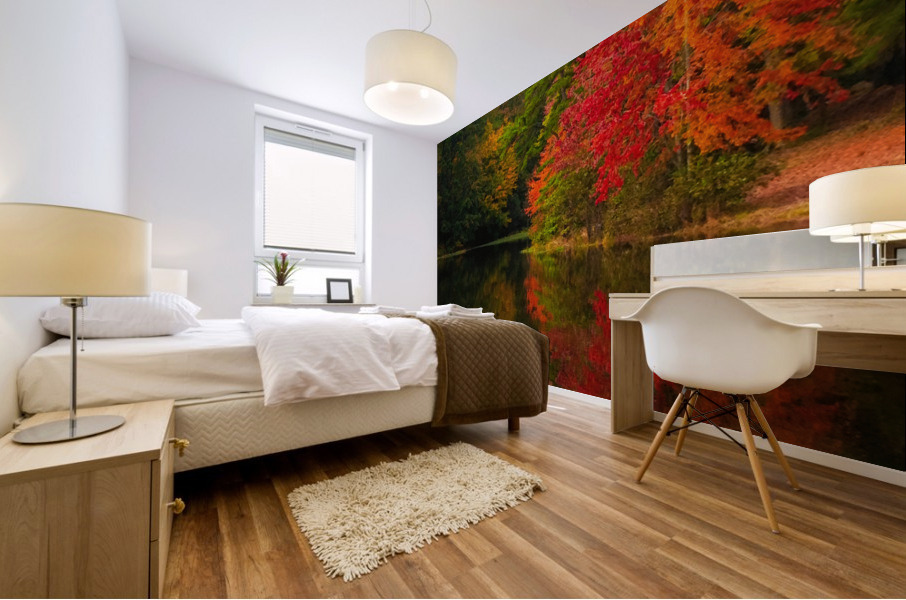 Fiery Maple Mural print