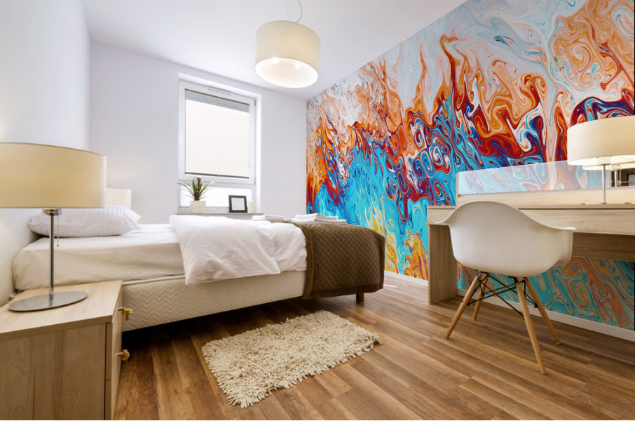 Colorful Splash IV Mural print