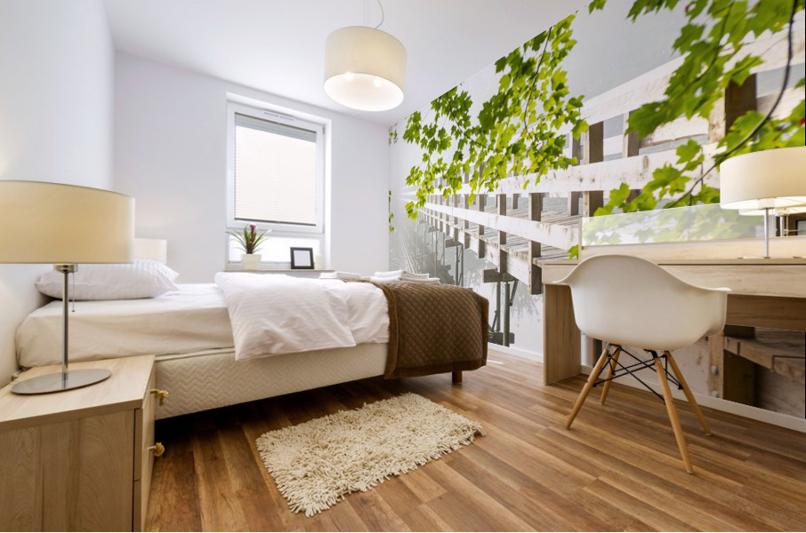 Passerelle hi-key Mural print