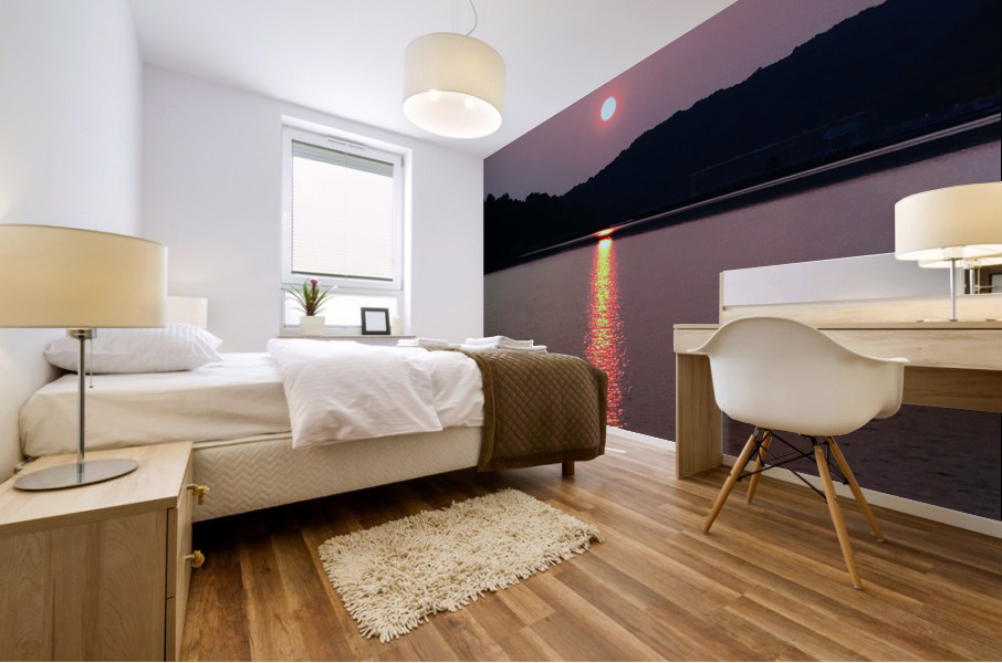 Lake Sunset Mural print