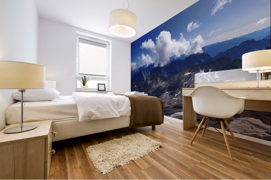 German Mountain Peaks Mural print