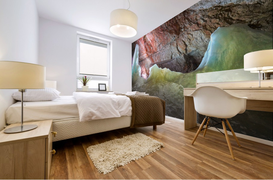 In the Dachstein Giant Ice Caves inside Krippenstein Mountain in Austria 3 of 9 Mural print