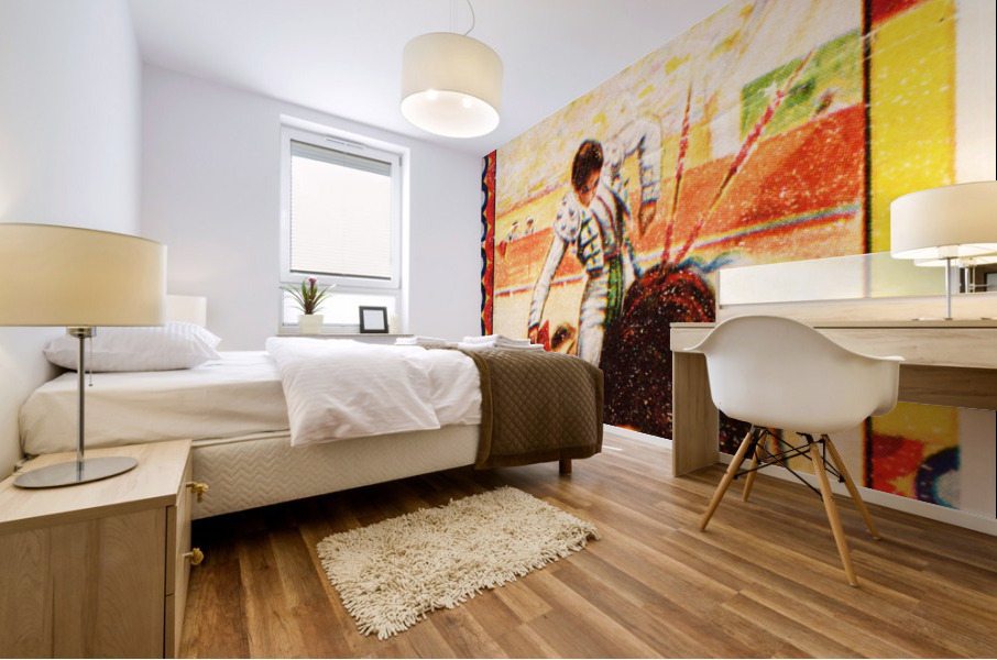 1956 Plaza De Toros Bull Fighting Ticket Stub Mural print