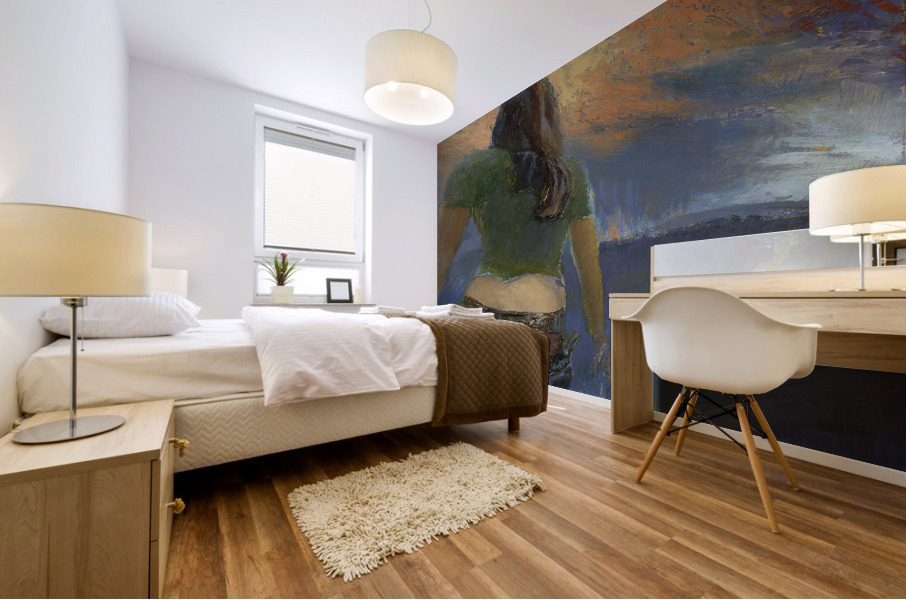 49945 Urig RidingBareback Mural print