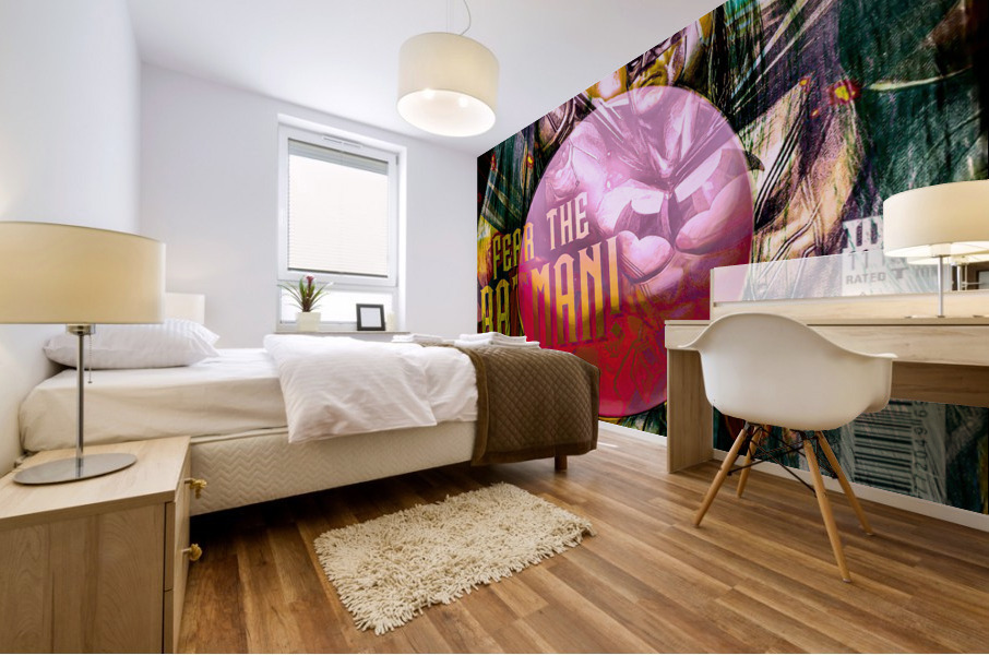 LA BATMAN Mural print