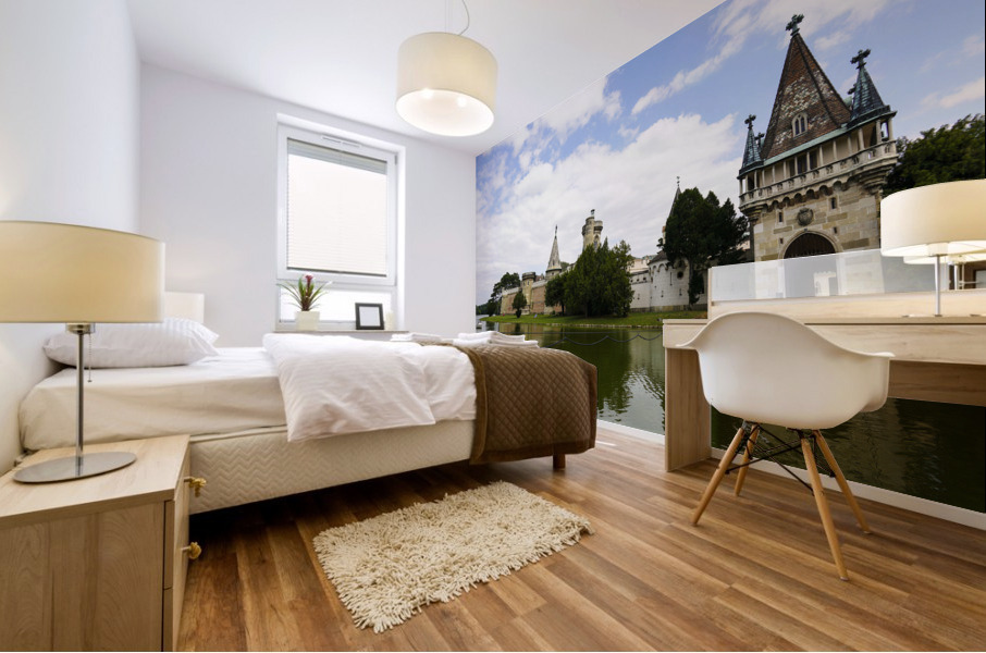 Franzensburg Castle at Laxenburg Castle Park in Vienna Austria Mural print