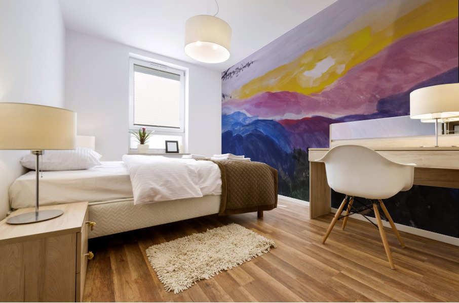 RAINBOW COLORS Mural print