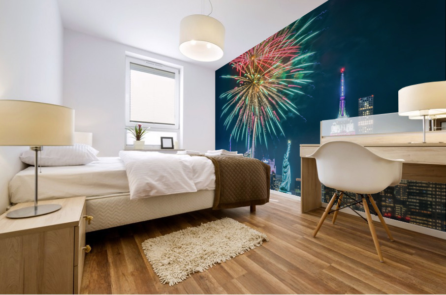 Iconic Fireworks  Mural print