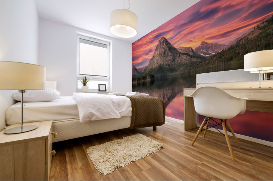 Two Medicine Lake Mural print