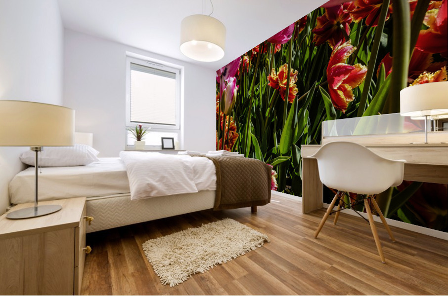 Spring Tulips After the Rain Long Exposure 10 of 16 Keukenhof Netherlands Mural print