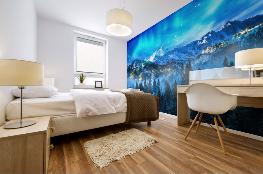 Northern Lights Mural print