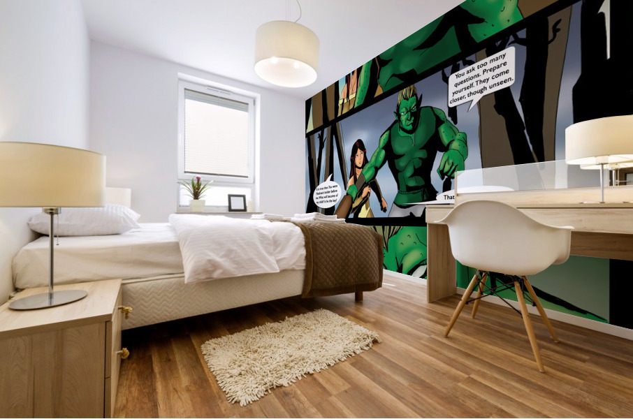 Lets See Then How Well You Listened 1 of 2 Complete Original Art from A Daughter of Kings the Ruin Mist Graphic Novel Limited Edition Celebrating The Tragic Love Story from the Books by Robert Stanek Mural print