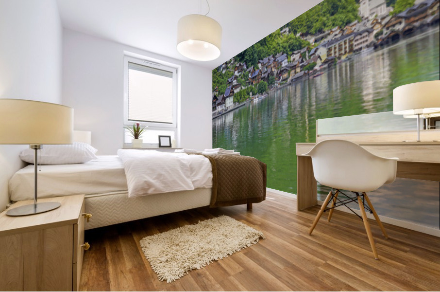 Lakeside at The Old Town 1x3 Complete Hallstatt Austria Rare Masters Collection Mural print