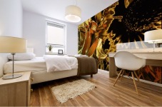 Just Golden Mural print
