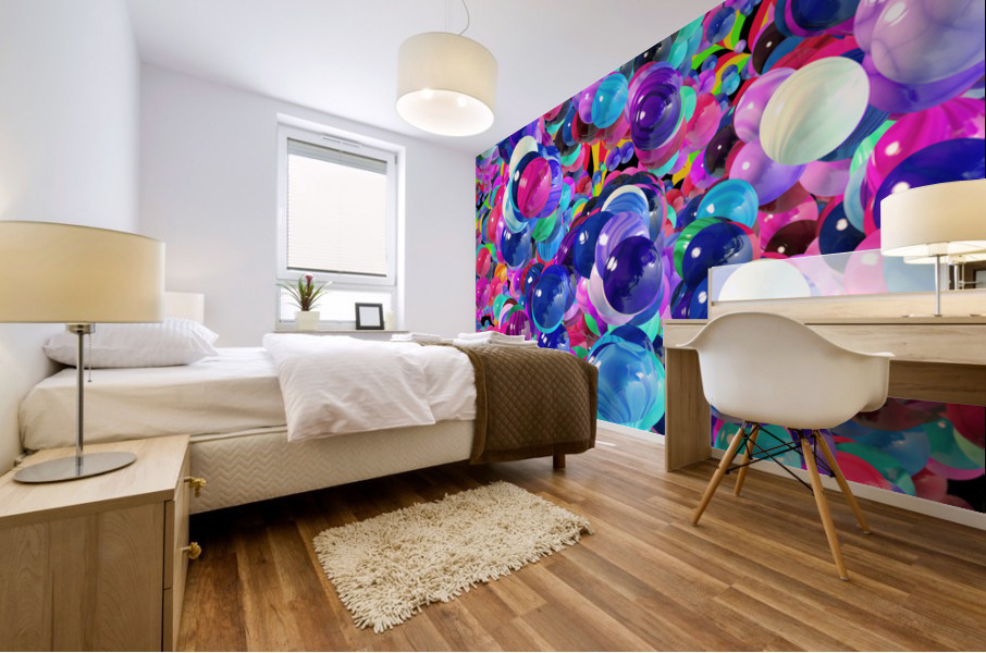 10K Marbles I  Panoramic Mural print