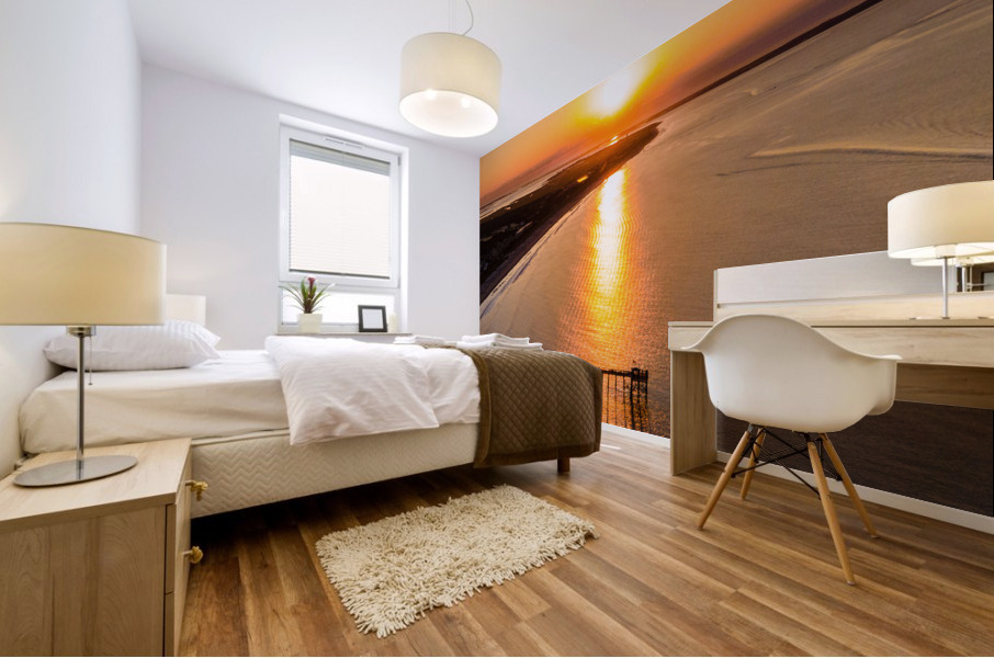 sunrisepierdrone Mural print