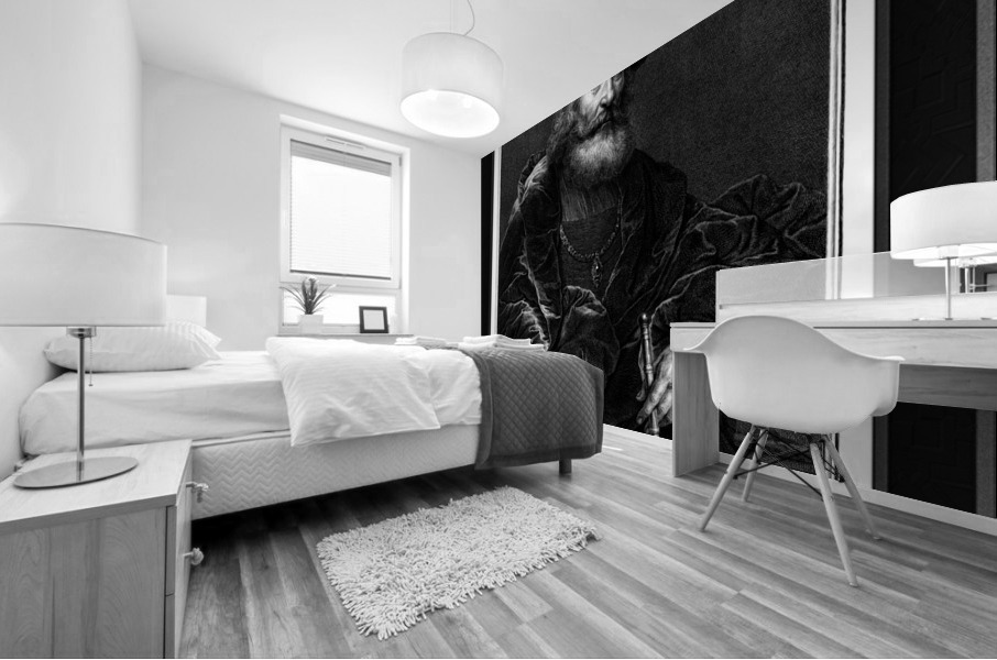 Portret Van Een Bebaarde Man by Pieter Tanje Classical Fine Art Xzendor7 Old Masters Reproductions Mural print