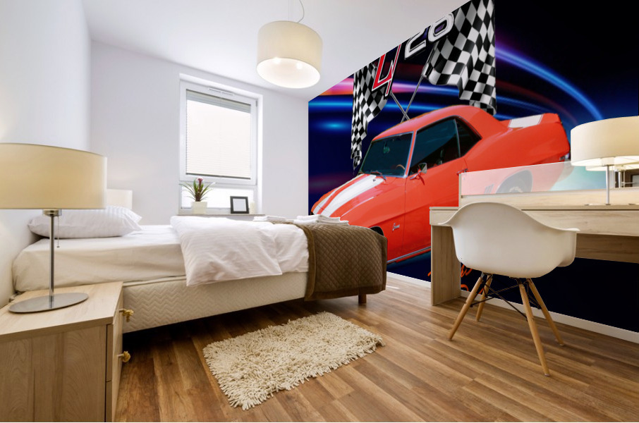 69 Z-28 Camaro Mural print