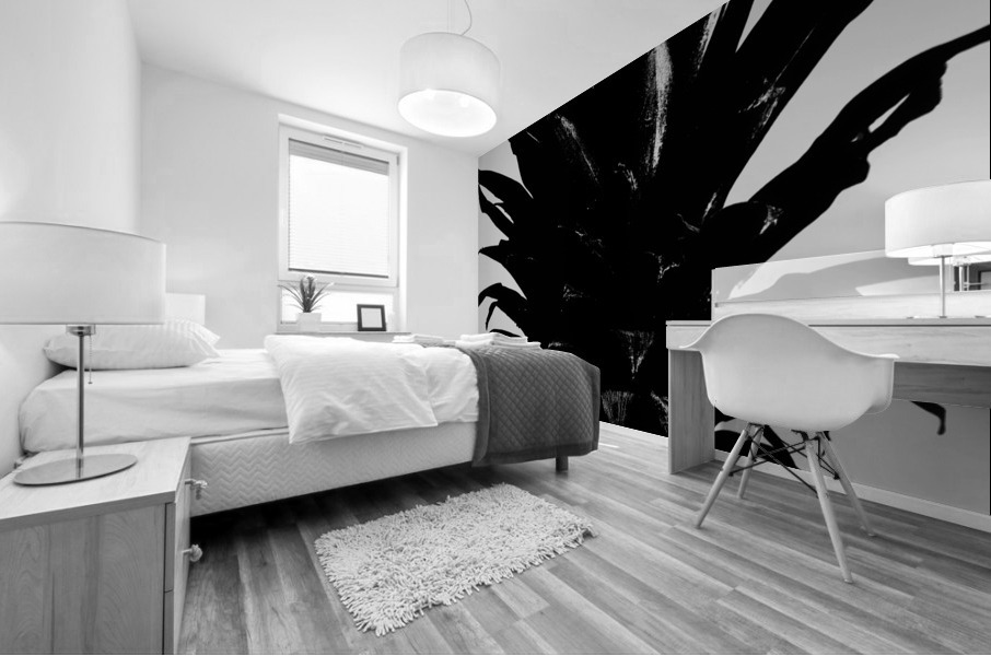 Pineapple bw Mural print