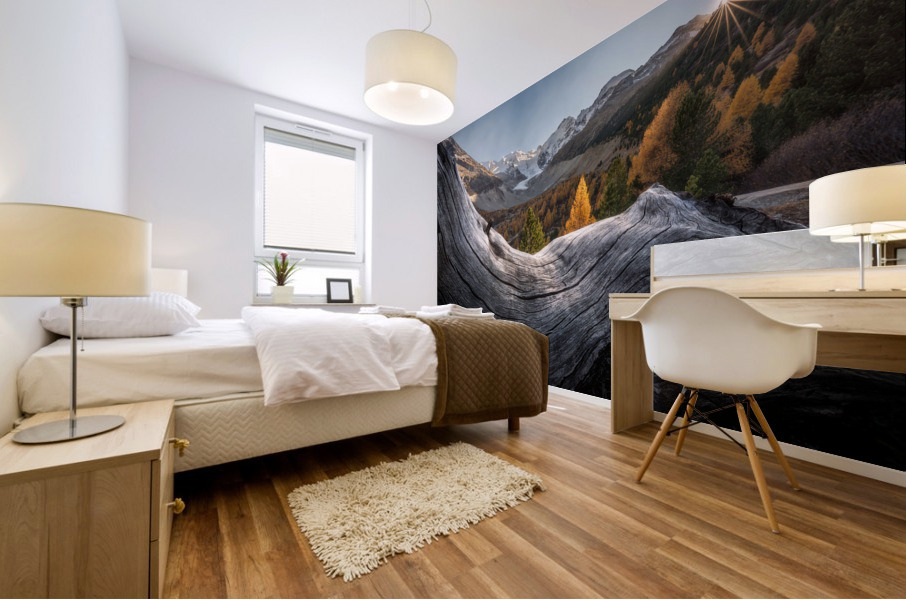 Autumn on the Glacier Mural print