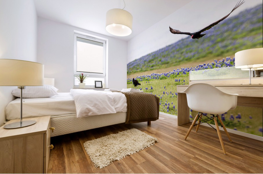 Turkey Vultures At Muleshoe Bend State Park Mural print