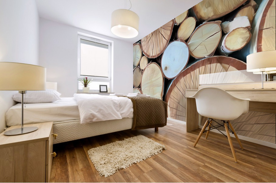 Wood You Like To See Inside Mural print