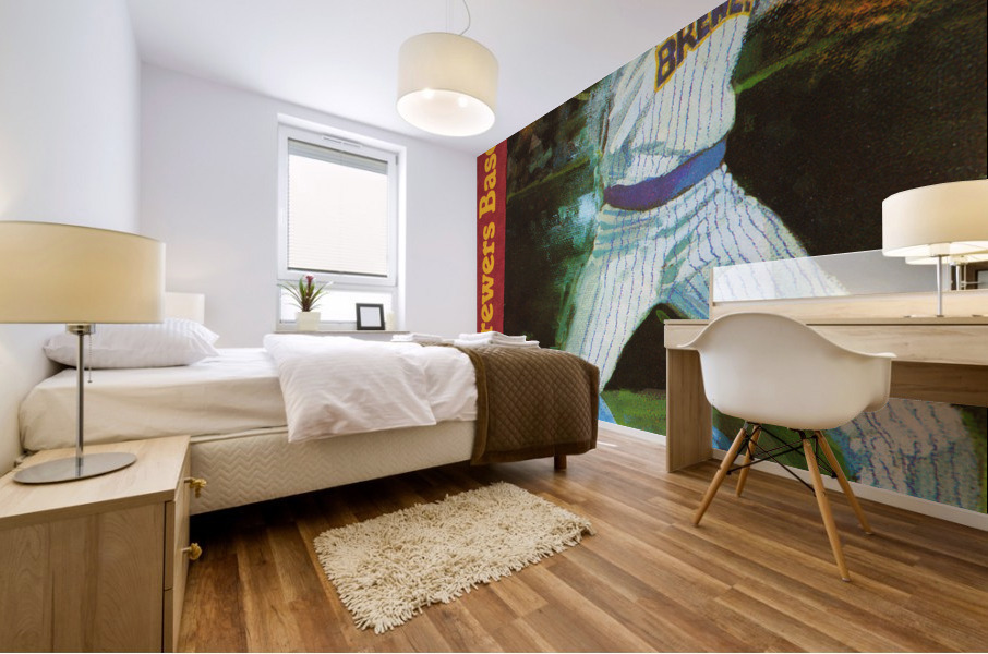 1988 Milwaukee Brewers WVTV Ad Retro Poster Mural print