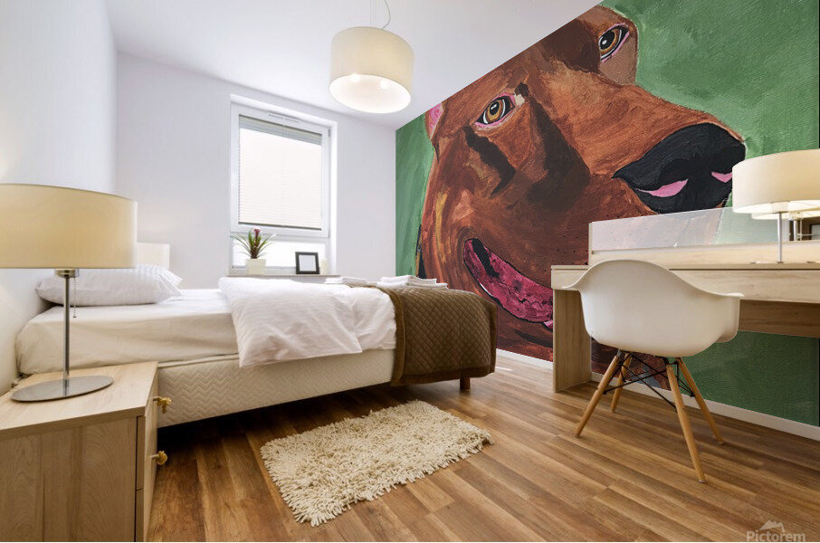 Pitbull   Mural print