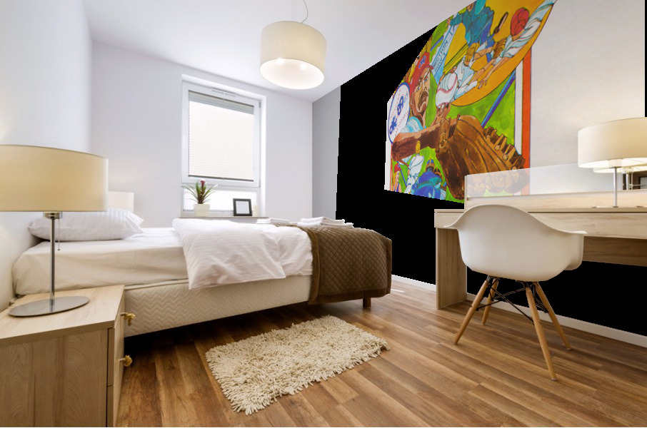 1979 Oklahoma City 89ers Retro Baseball Poster Mural print