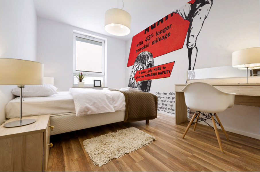 1935 Goodyear Football Advertisement Mural print