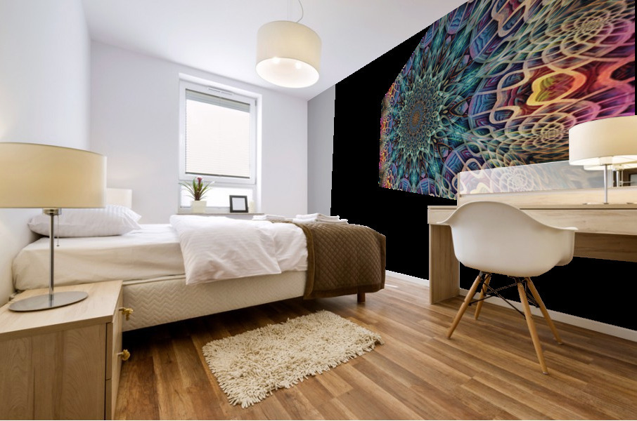 Kalidescoping Burst v1 Mural print