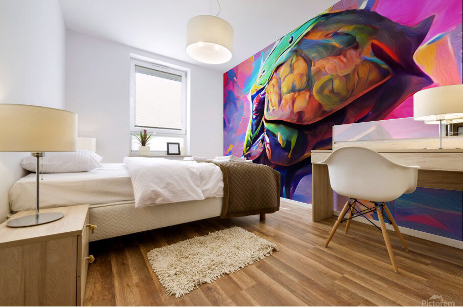 Protect Our Endangered Sea Turtles Mural print