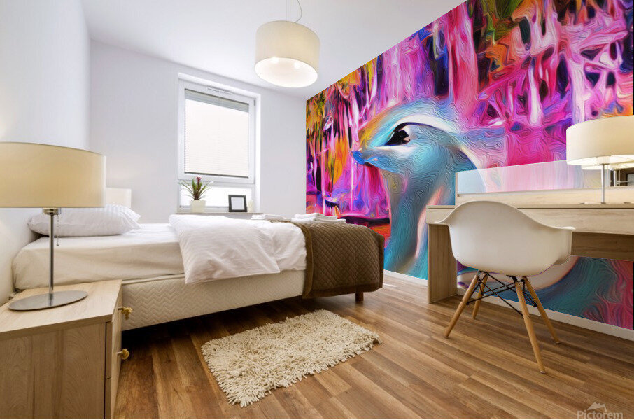 Naples Dolphin Peering Mural print