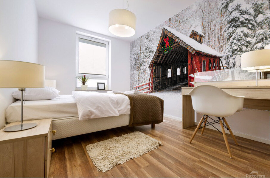 Holiday Bridge Mural print