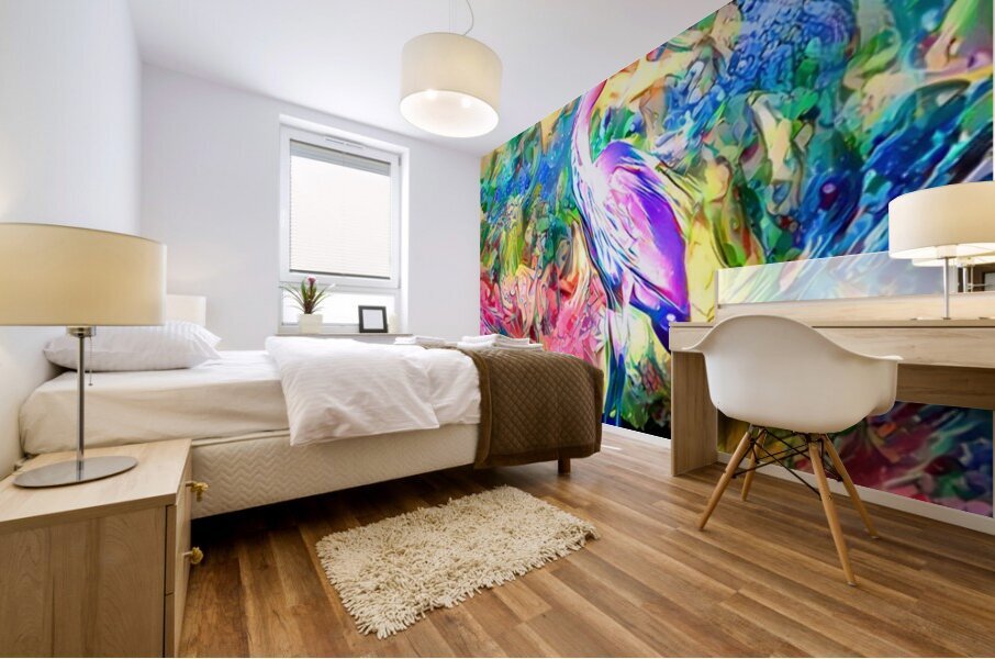 Naples Pond Heron Mural print