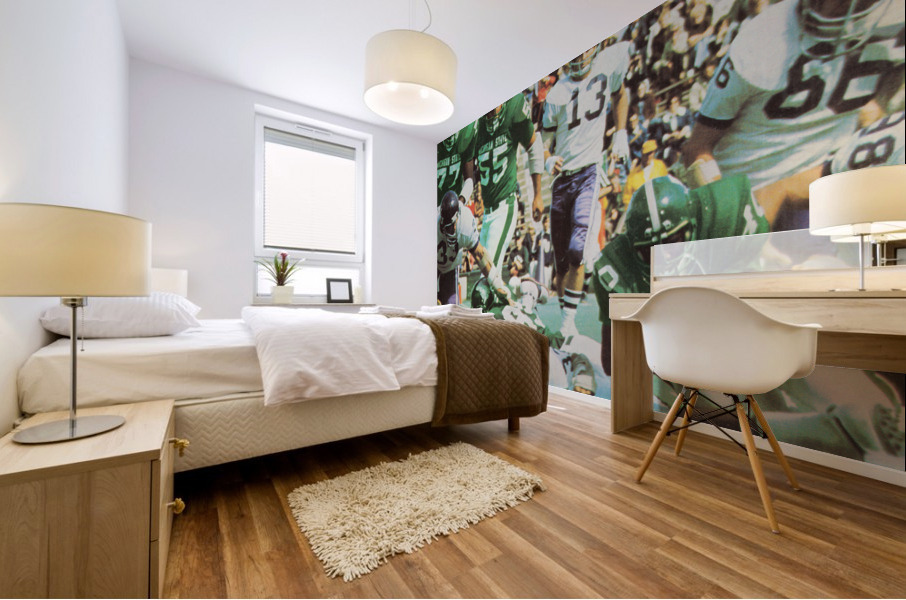 1975 Retro Michigan State Football Art Poster Mural print