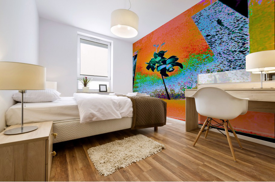 ORANGE ORCHID  Mural print