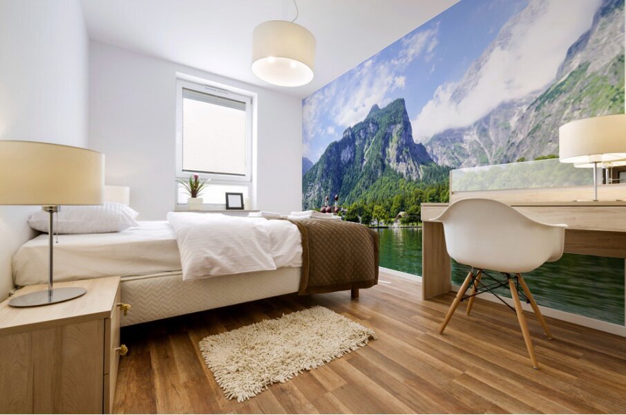 One Fine Day at Lake Konigssee 5 of 11   Schonau am Konigssee Bavaria Germany   An Elevate Photo Series Mural print