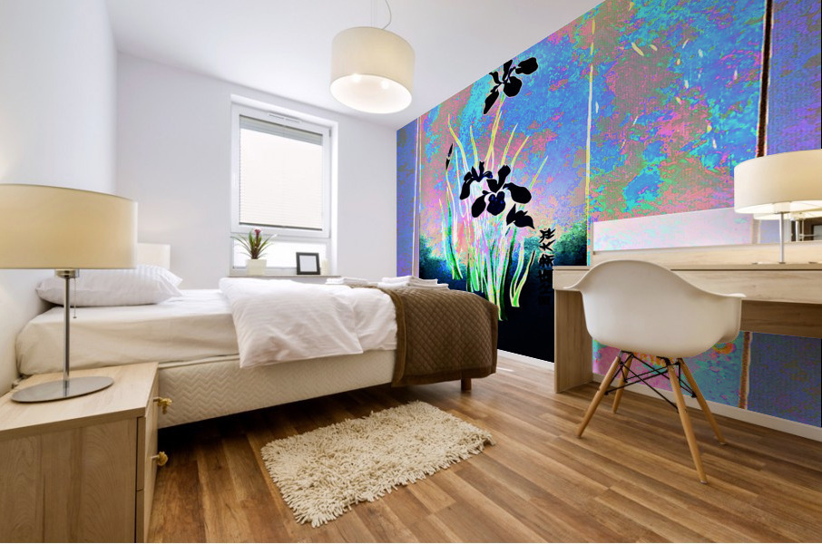 BLACK IRIS  Mural print