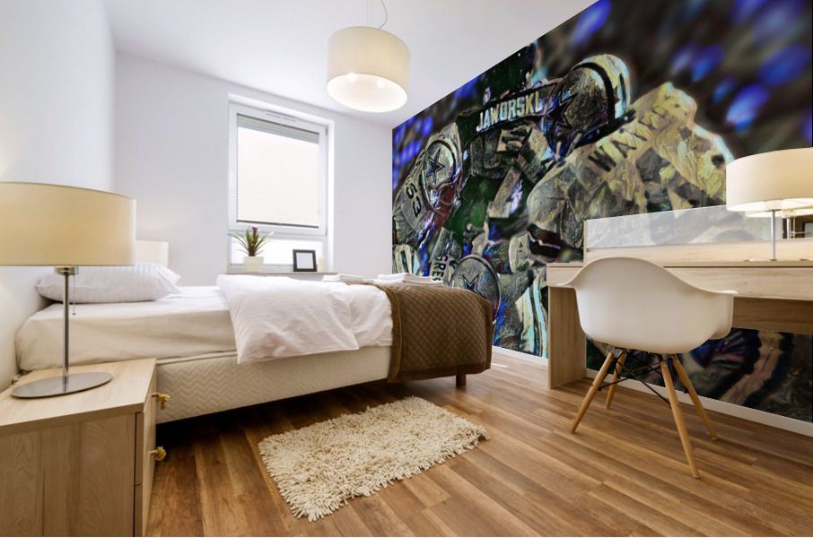 1977 Dallas Cowboys Gang Tackle  Mural print