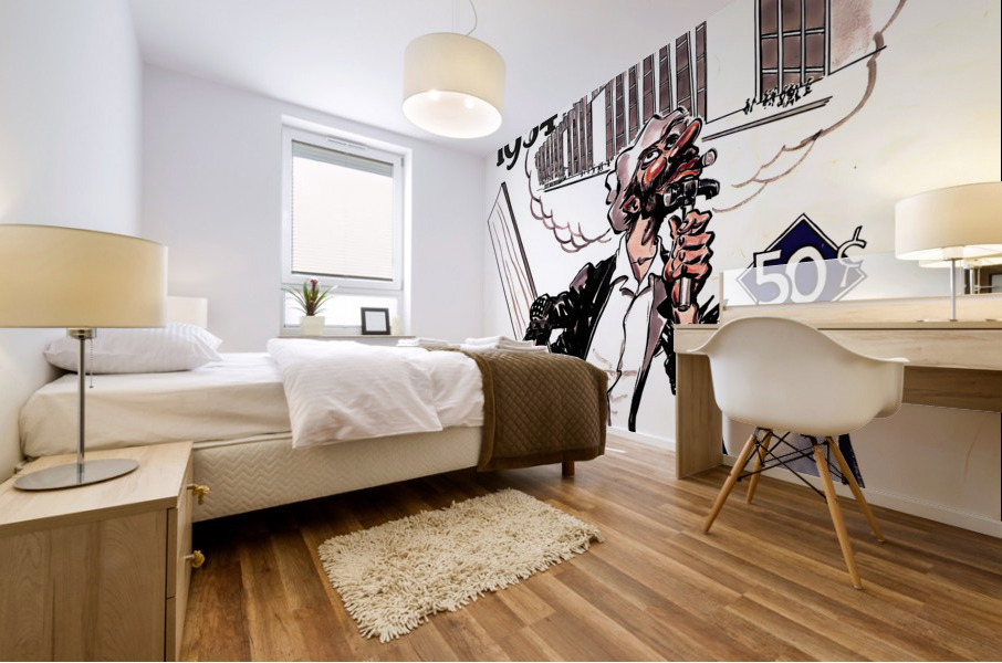 1954 BROOKLYN DODGERS Program Mural print