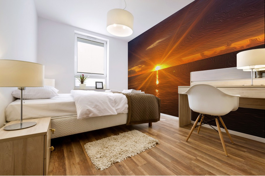 Perfect Gulf Sunset Mural print