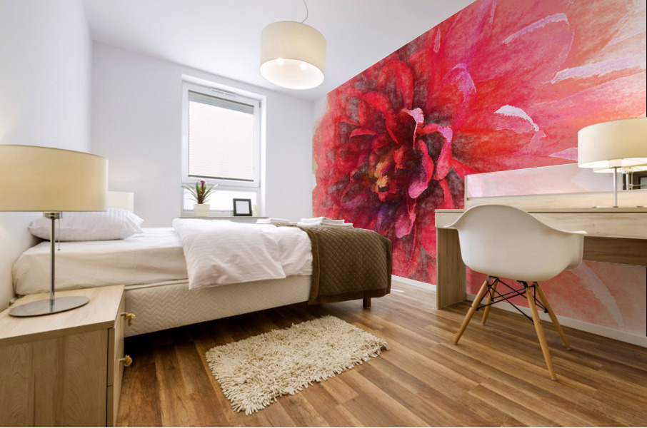 Delightful Dahlia Mural print