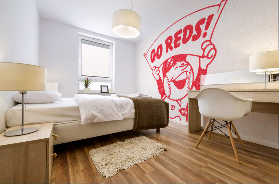 1978 Cincinnati Reds WHIO Radio Ad Mural print