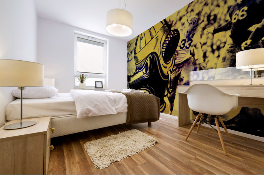 Vintage 1940s Cal Bear Art Mural print