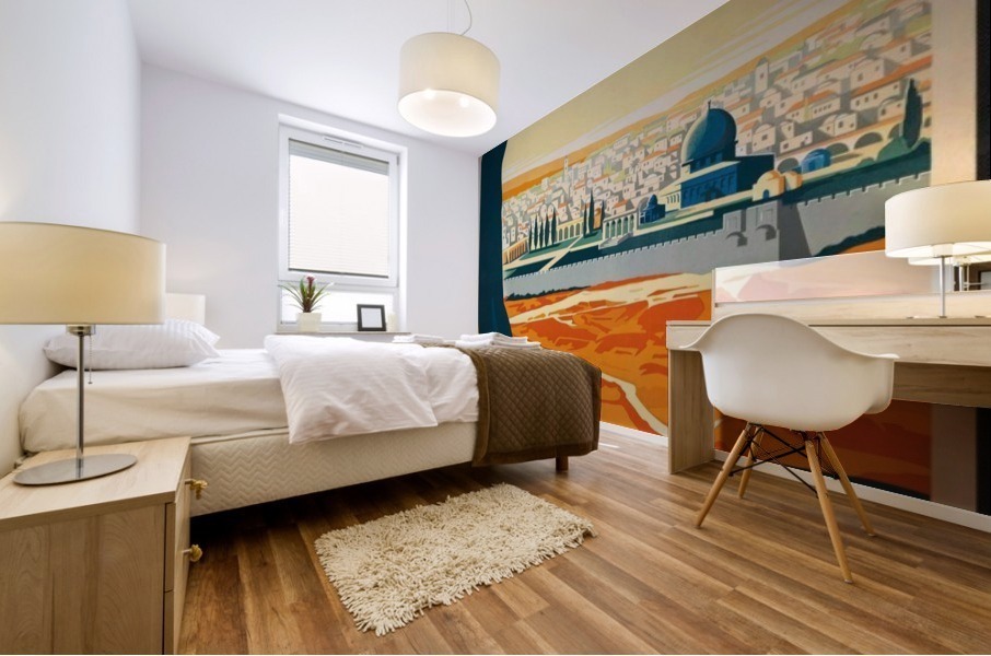 Visit Palestine travel poster Mural print