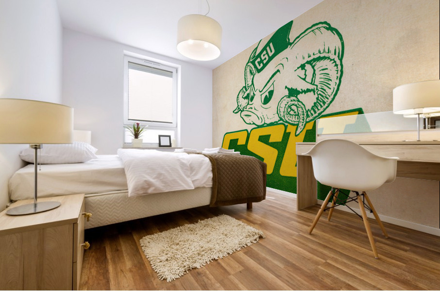 1965 Colorado State Rams Art Mural print